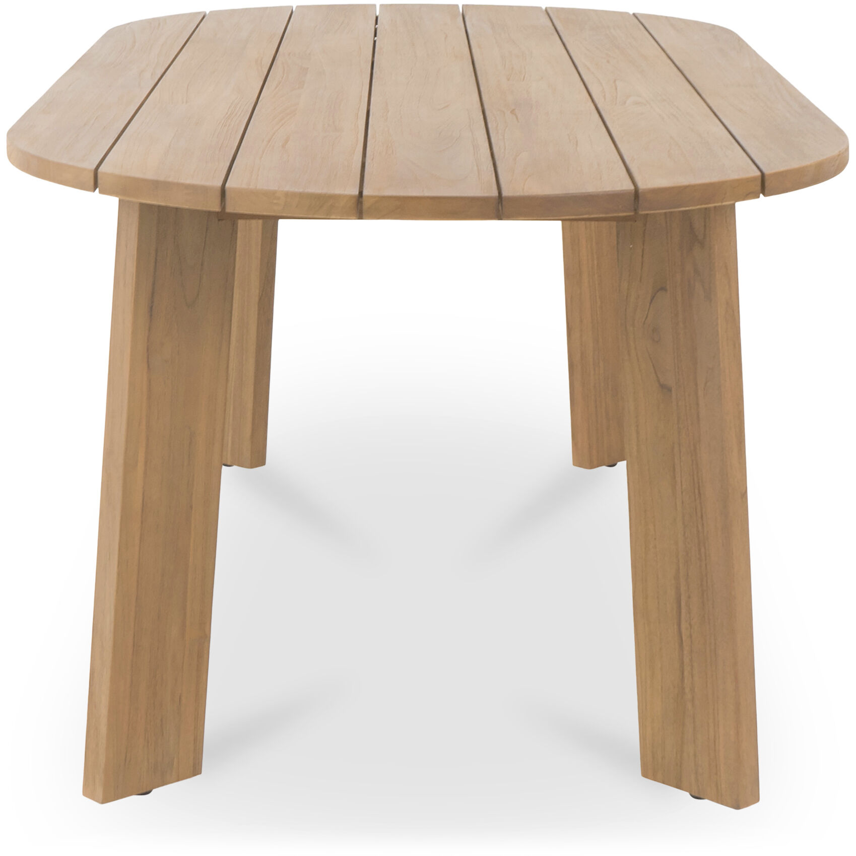 Delta 84 X 39.5 inch Natural Outdoor Dining Table, Oval